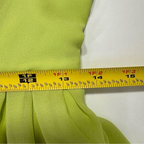 NEW Michael Costello x Revolve Robert Gown Citron Green Small - Picture 12 of 13